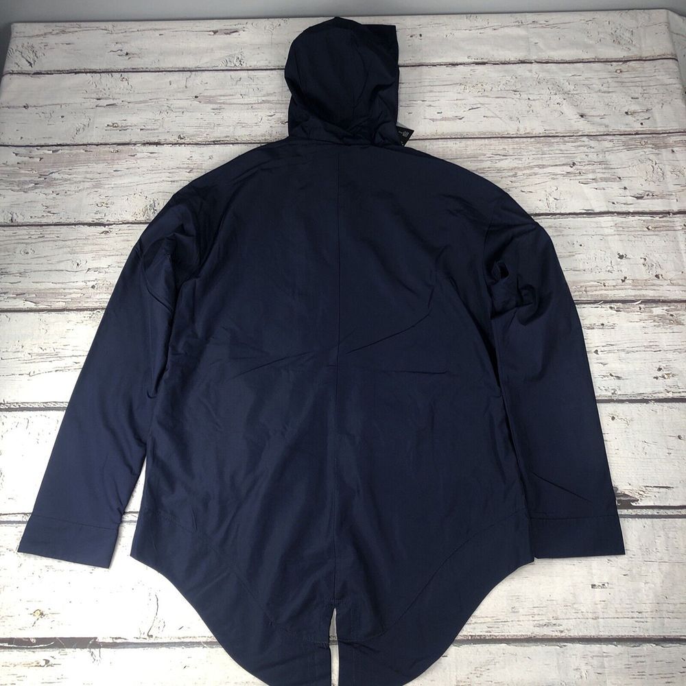New Under Armour Jacket Mens Small Blue‎ Coldgear Run Loose Windbreaker Hooded - Picture 10 of 10